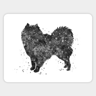 American eskimo dog black and white Sticker